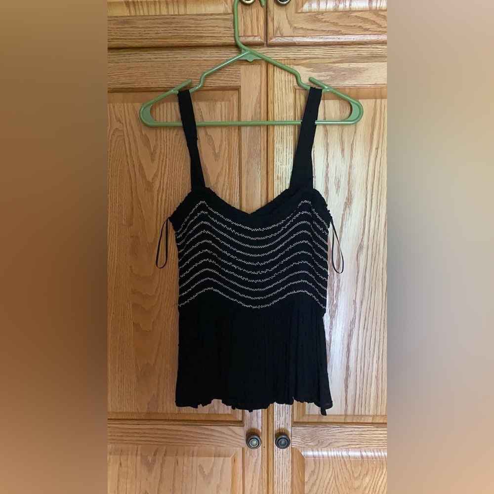 Babydoll top - black